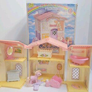 MY LITTLE PONY G1 LULLABY NURSERY HOUSE Set with Accessories & Box Vintage